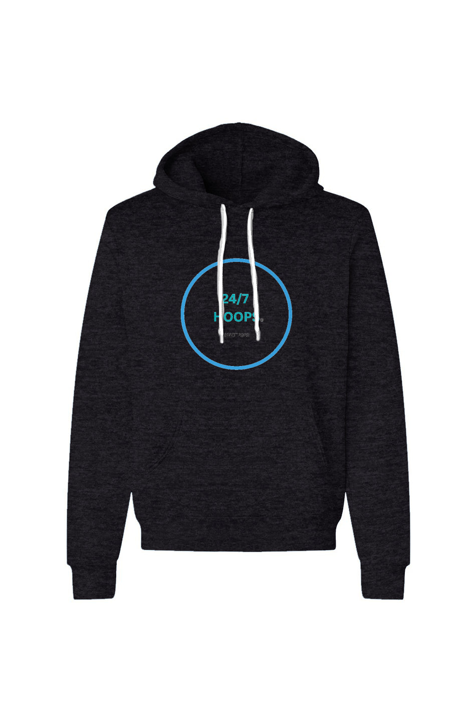 24/7 HOOPS - Unisex Pullover Hoodie - Heather Grey