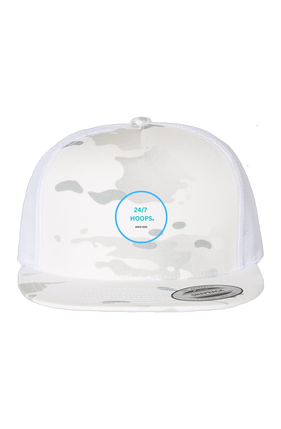 24/7 HOOPS - Multicam Alpine/ White Trucker Cap