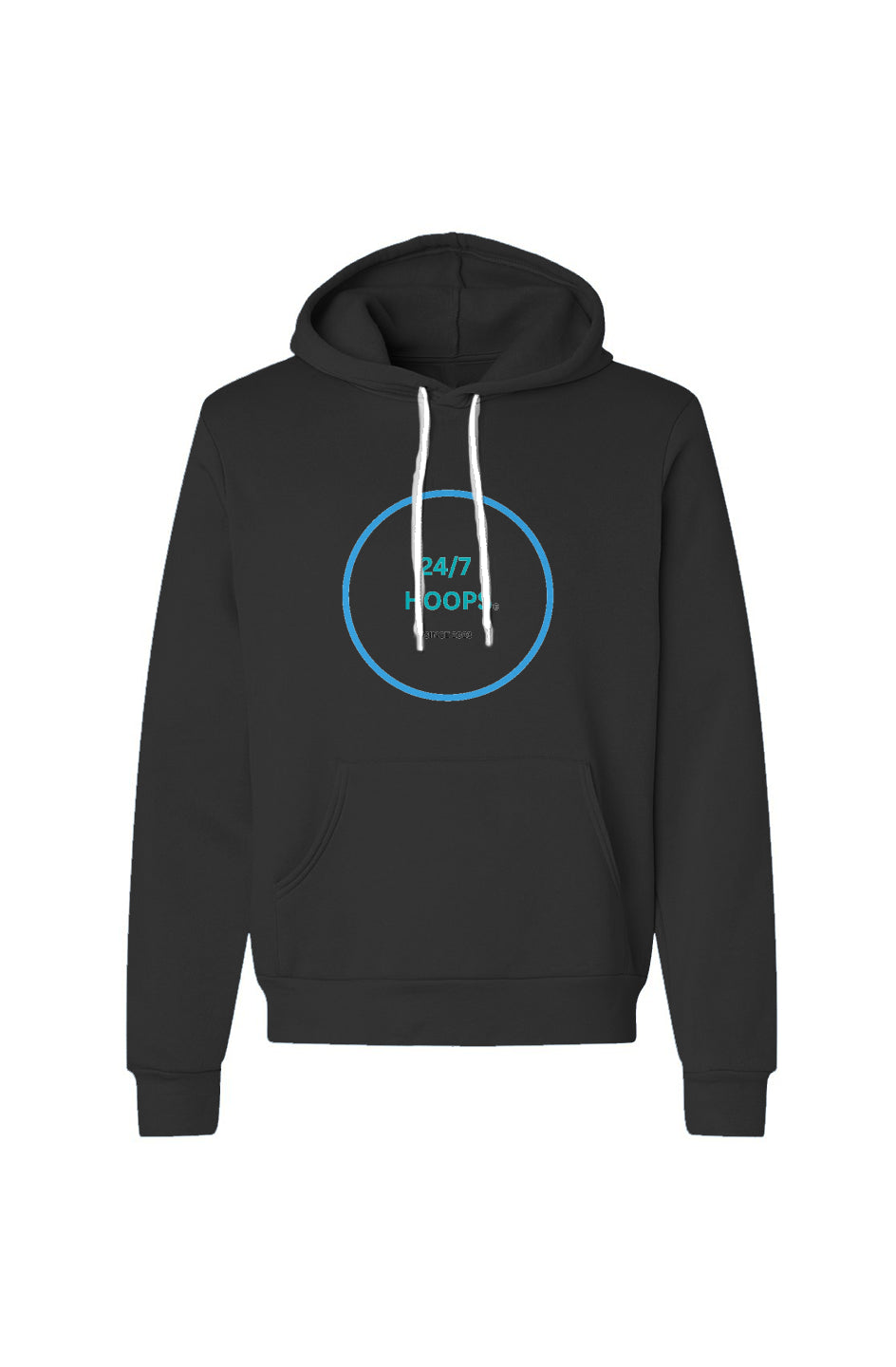 24/7 HOOPS - Unisex Pullover Hoodie - Black