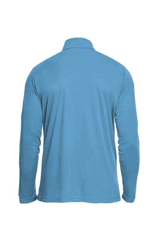 24/7 RUN - Mens Quarter-Zip - Light Blue
