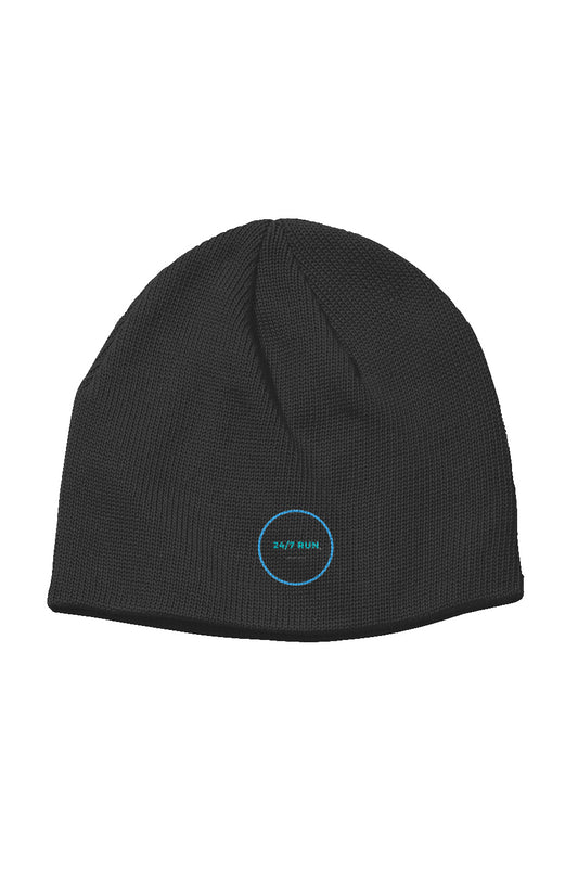 24/7 RUN- Organic Beanie - Black