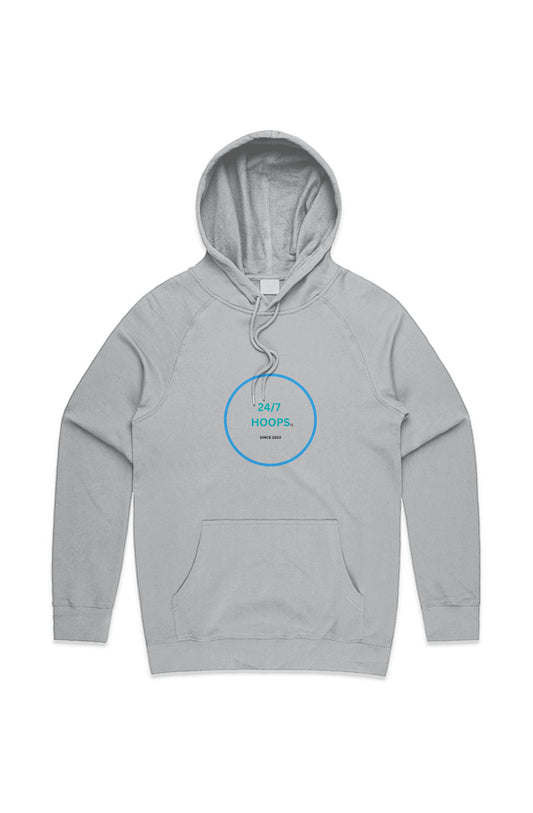 24/7 HOOPS - MENS PREMIUM HOOD - Heavy - Heather W